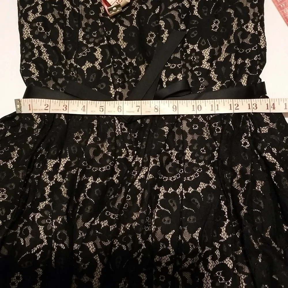 Robert Rodriguez Neiman Marcus Dress Black Strapless Lace